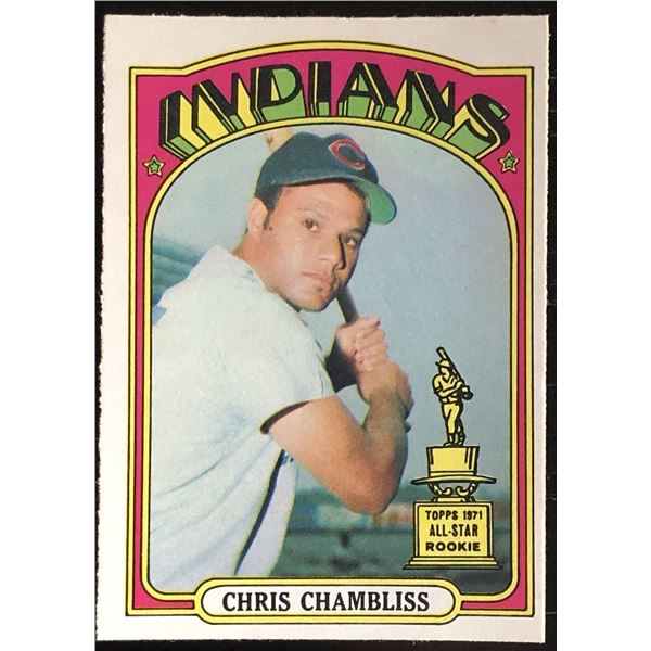 1972 O-PEE-CHEE CHRIS CHAMBLISS ROOKIE CARD