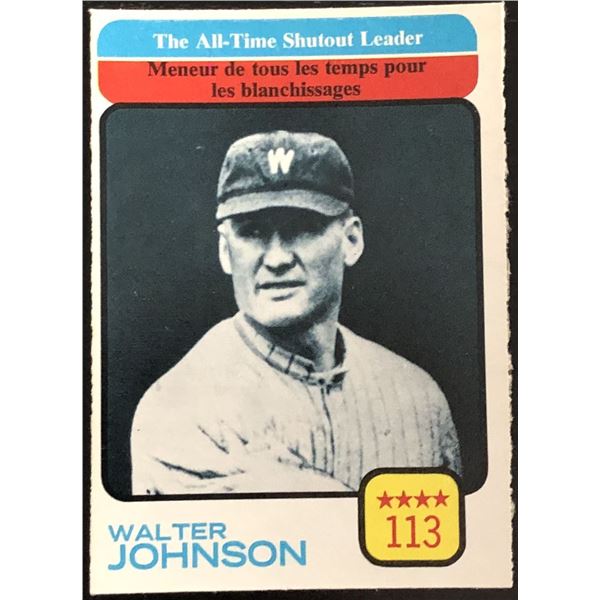 1973 O-PEE-CHEE WALTER JOHNSON (HOF)