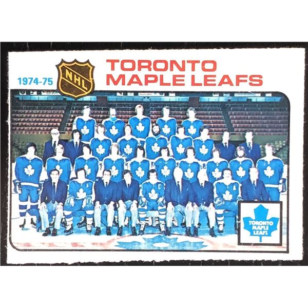 1975-76 O-PEE-CHEE TORONTO MAPLE LEAFS
