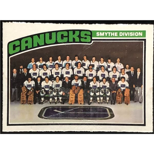 1976-77 O-PEE-CHEE VANCOUVER CANUCKS