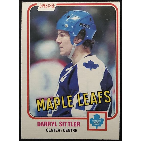 1981-82 O-PEE-CHEE DARRYL SITTLER (HOF)
