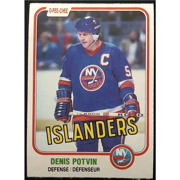1981-82 O-PEE-CHEE DENIS POTVIN (HOF)