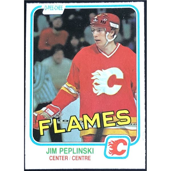 1981-82 O-PEE-CHEE JIM PEPLINSKI ROOKIE CARD