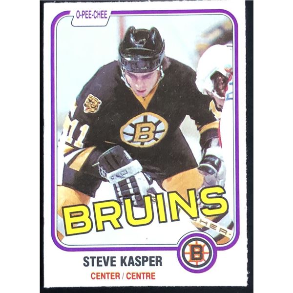 1981-82 O-PEE-CHEE STEVE KAPSER ROOKIE CARD