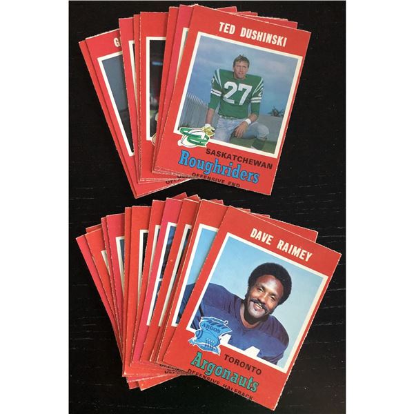1971 O-PEE-CHEE CFL COLLECTION - 25 CARDS