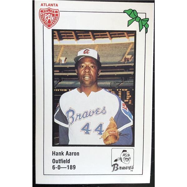 1981 ATLANTA POLICE HANK AARON (HOF)