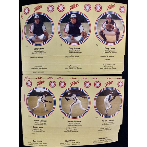 1982 MONTREAL EXPOS ZELLERS SET