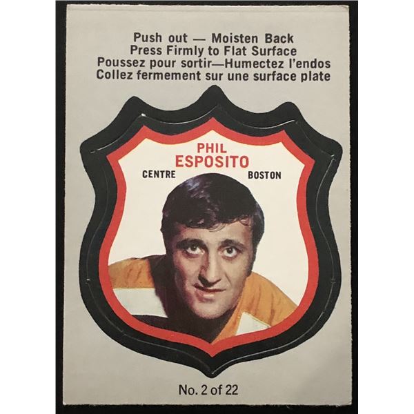 1972-73 O-PEE-CHEE INSERT PHIL ESPOSITO (HOF)