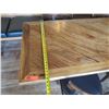 Image 2 : Rectangular Wooden Table 66" x 29" X 30"H & 4 Chairs w/ Upholstered Seats