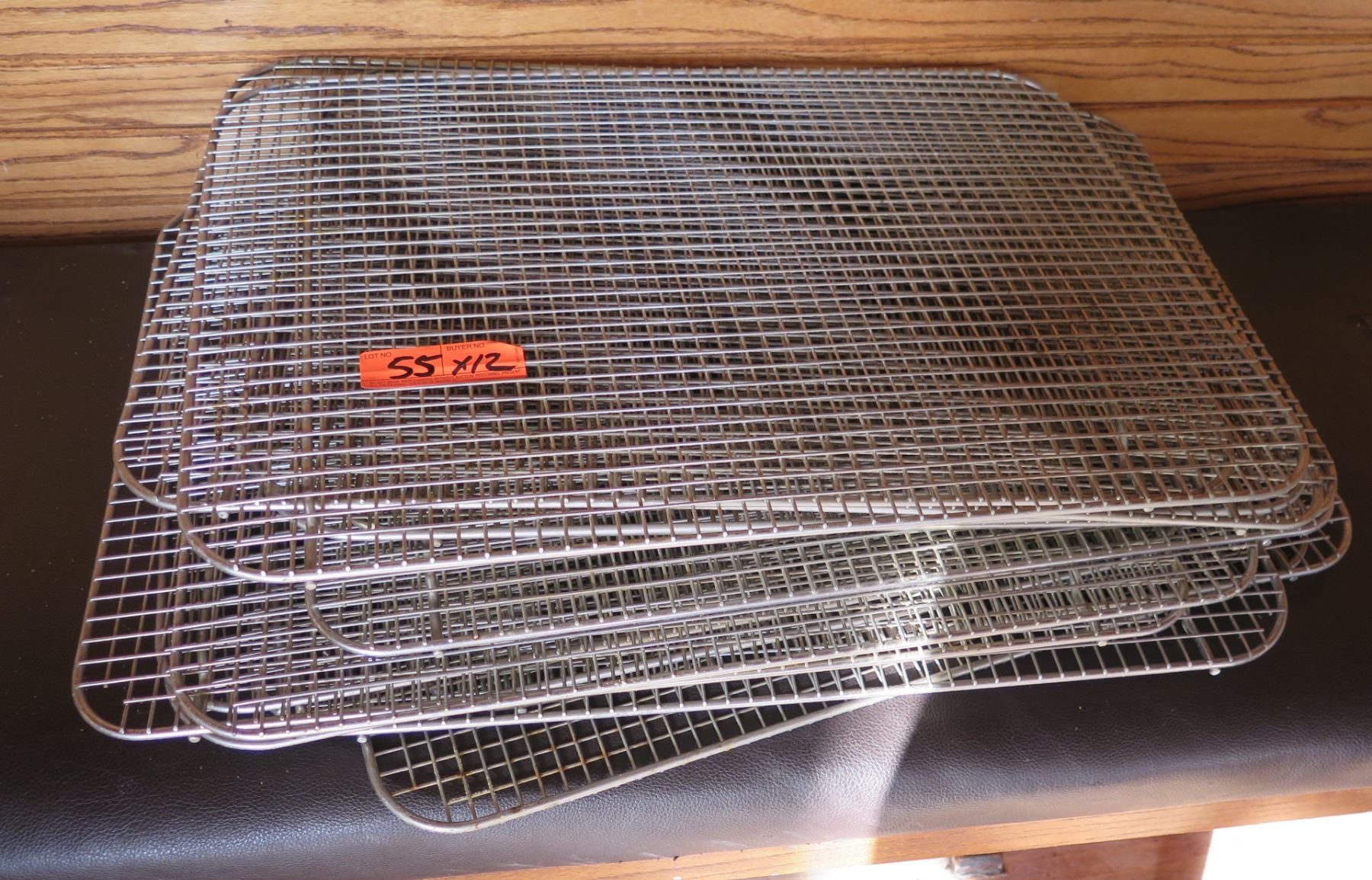 Qty 12 Metal Mesh Cooling Racks 24