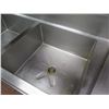 Image 8 : Metal Three-Basin Sink w/ 2 Side Drainboards 138" x 28" x 36"H