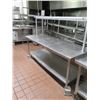 Image 2 : Metal Kitchen Work Table w/ Undershelf & Hutch Shelf 85" x 30" x 34"H