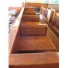 Image 8 : Qty 4 Wooden Tables w/ Booth Bench Seats 289" x 48" x 42"H (tables must mount to a wall)