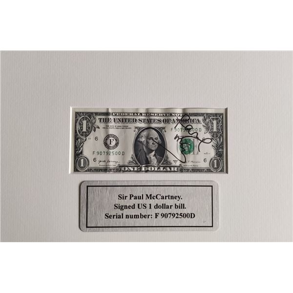 Paul McCartney (1942-) $1 bill.