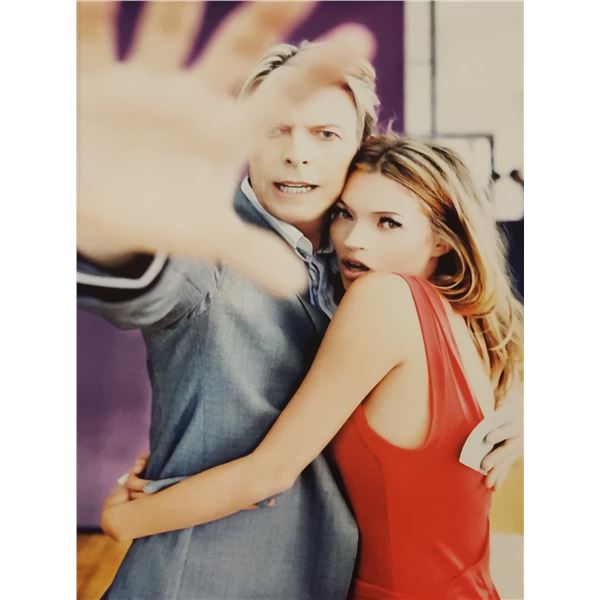Photographer: Ellen von Unwerth - David Bowie and Kate Moss photograph.