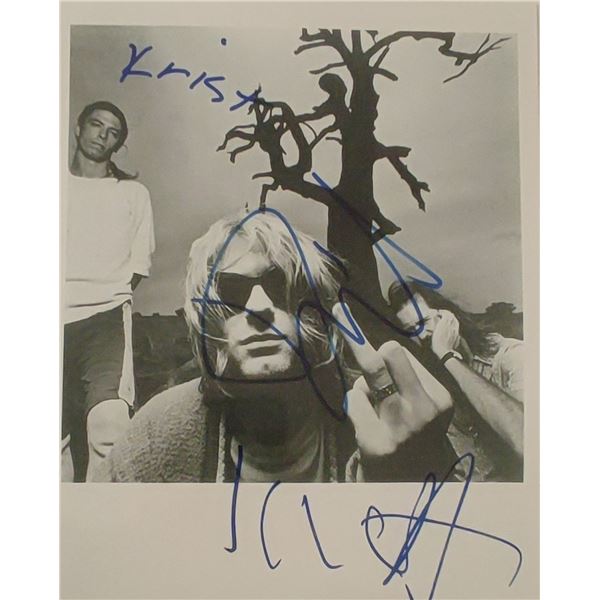 Nirvana signed photograph.