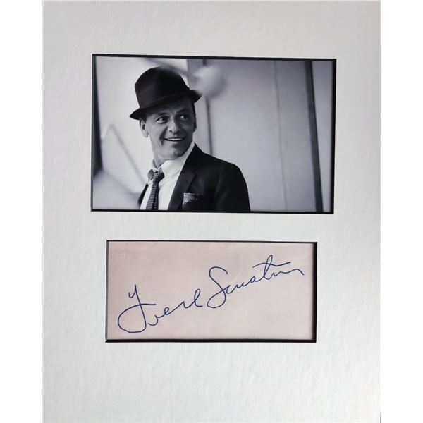 Frank Sinatra autograph (1915-1988).