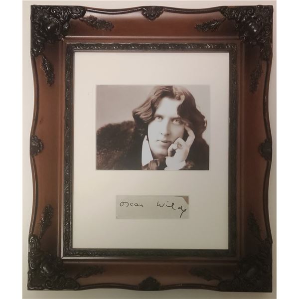 Oscar Wilde signature 1854-1900.
