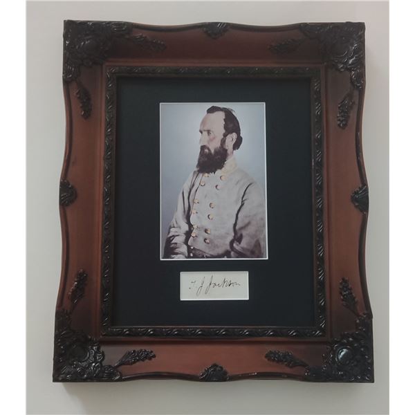 Stonewall Jackson signature (1824-1863).