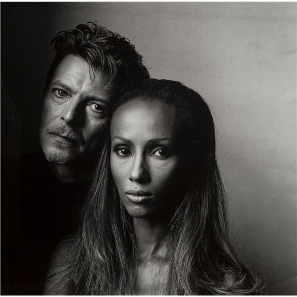 Photographer: Irving Penn: Iman and David Bowie, 1994.