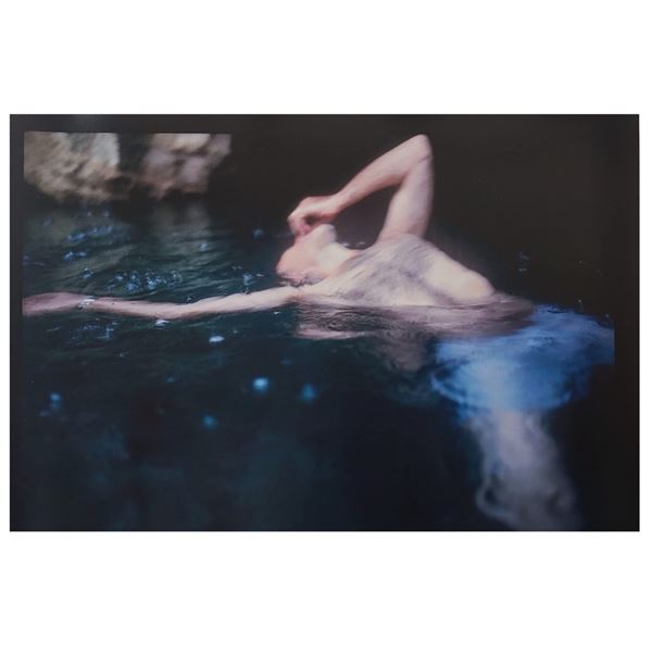 Nan Goldin signed Guido Floating, Levanzo, Sicily, 1999 photo.