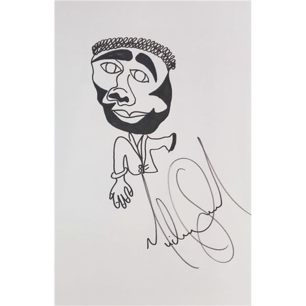 Michael Jackson's drawing of a black man.