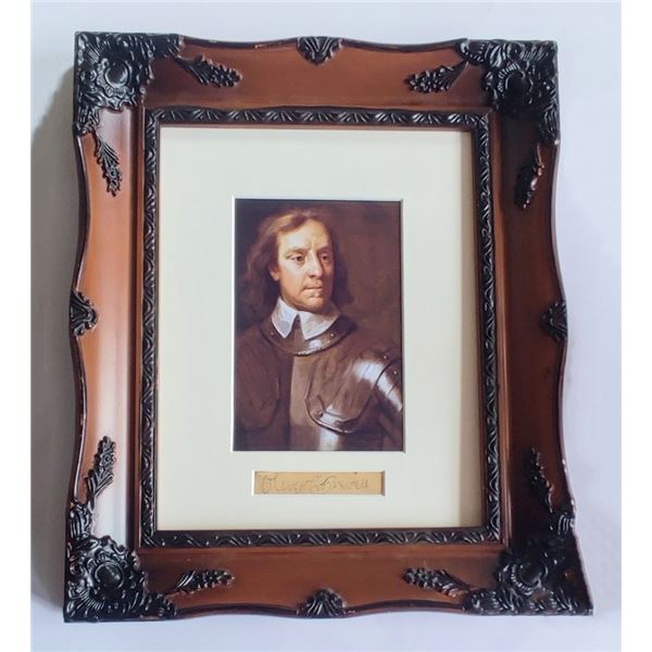 Oliver Cromwell signed (1599-1658).