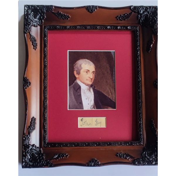 John Jay signed (1745-1829).