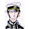 Image 1 : Hugo Pratt drawing - Corto Maltese (1927-1995).