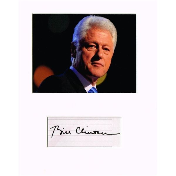 President Bill Clinton autograph (1946-).