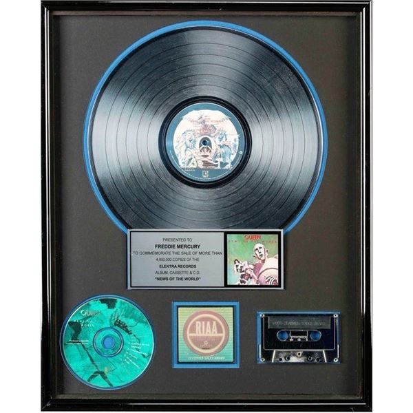 Queen: RIAA 4X Platinum award News of the world.