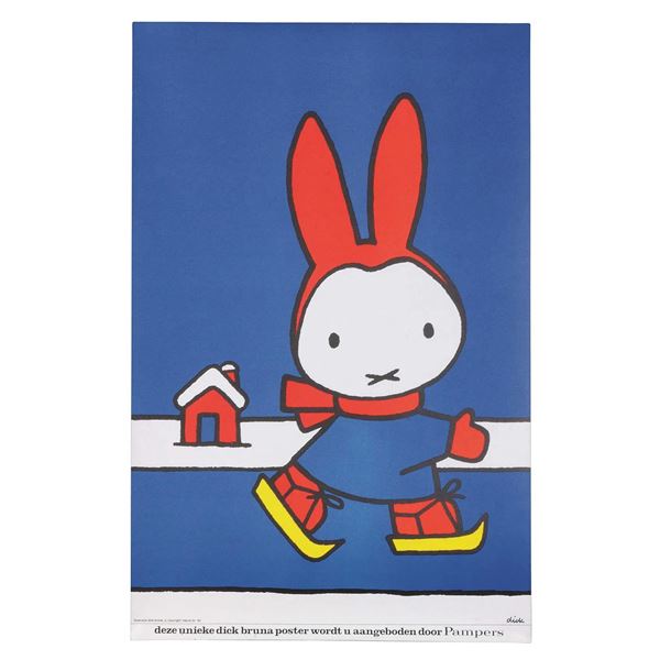 Dick Bruna - Pampers 1970's promotional poster.