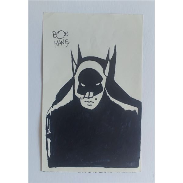 Bob Kane drawing of Batman.