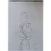 Image 1 : Dr Seuss - Cat in the hat drawing.