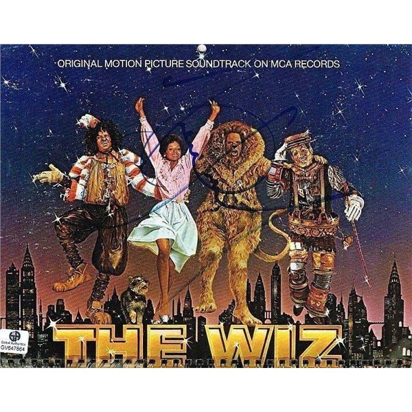 Michael Jackson twice signed 'The Wiz' 1978 calendar.