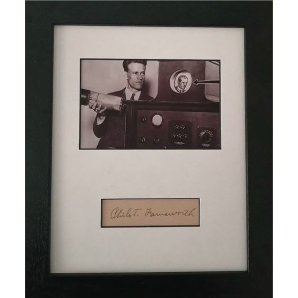 Philo Farnsworth autograph. 1906-1971.
