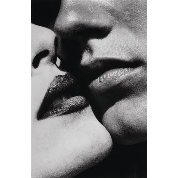 Photographer: Helmut Newton signed Kiss, Bordighera.