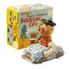 Image 1 : Louis Marx Co. Inc., 1960s - Fred Flintstone Friction Car Tin Toy with Box.