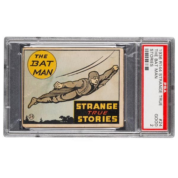 1936 R36 Wolverine Gum "Strange True Stories" The Bat Man #24