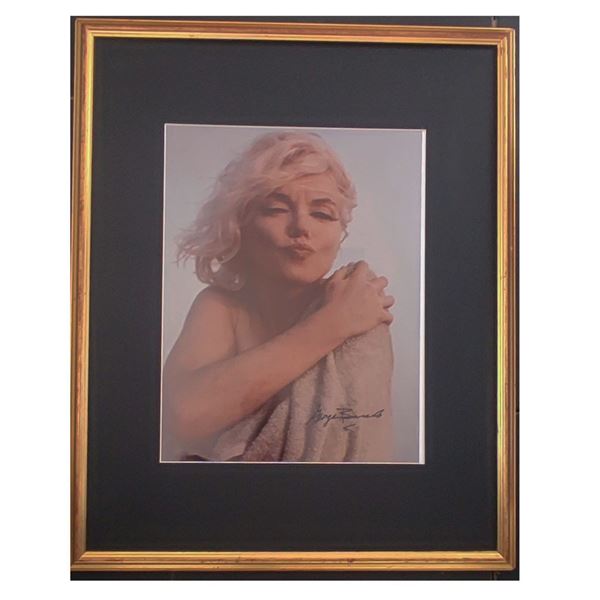 Photographer: George Barris signed Marilyn Monroe Kiss, 1962.
