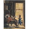 Image 1 : Joseph Delaney O/B Genre Scene, Man with Child