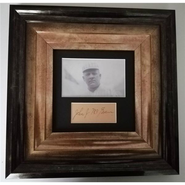 John McGraw autograph 1873-1934.