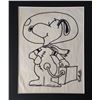 Image 1 : Charles Schulz signed drawing of 'Astronaut Snoopy'.