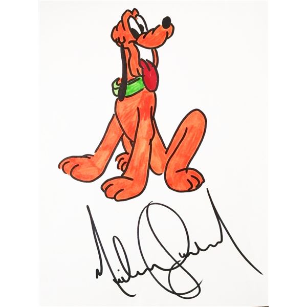 Michael Jackson's drawing of Disney's pluto.