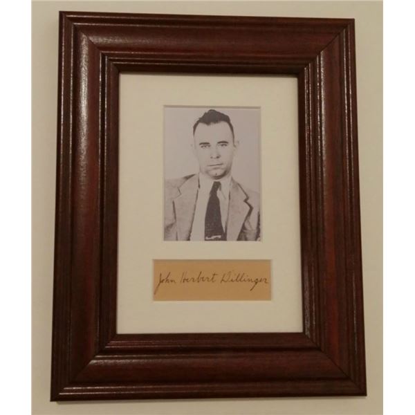 John Dillinger autograph 1903-1934.
