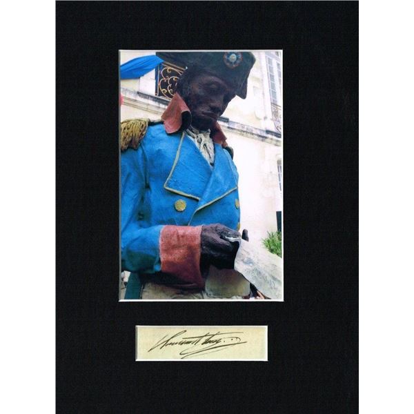 Toussaint Louverture signed 1743-1803.
