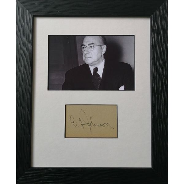 Enoch Nucky Johnson autograph 1883-1968.