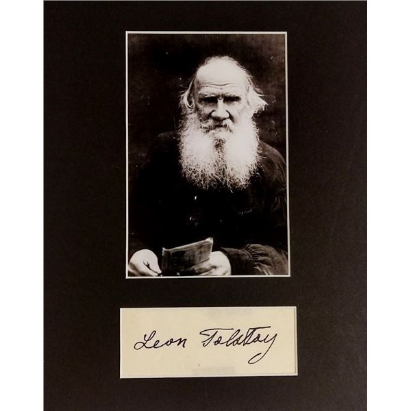 Leo Tolstoy signature 1828-1910.