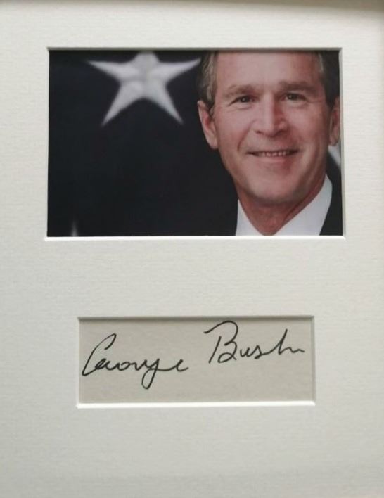 US President George Bush autograph (1946-).