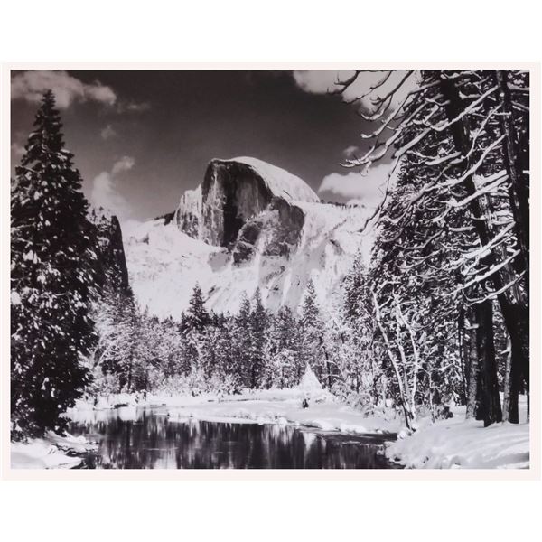 Ansel Adams: Half Dome, Merced River, Winter, Yosemite National Park, California, 1939.